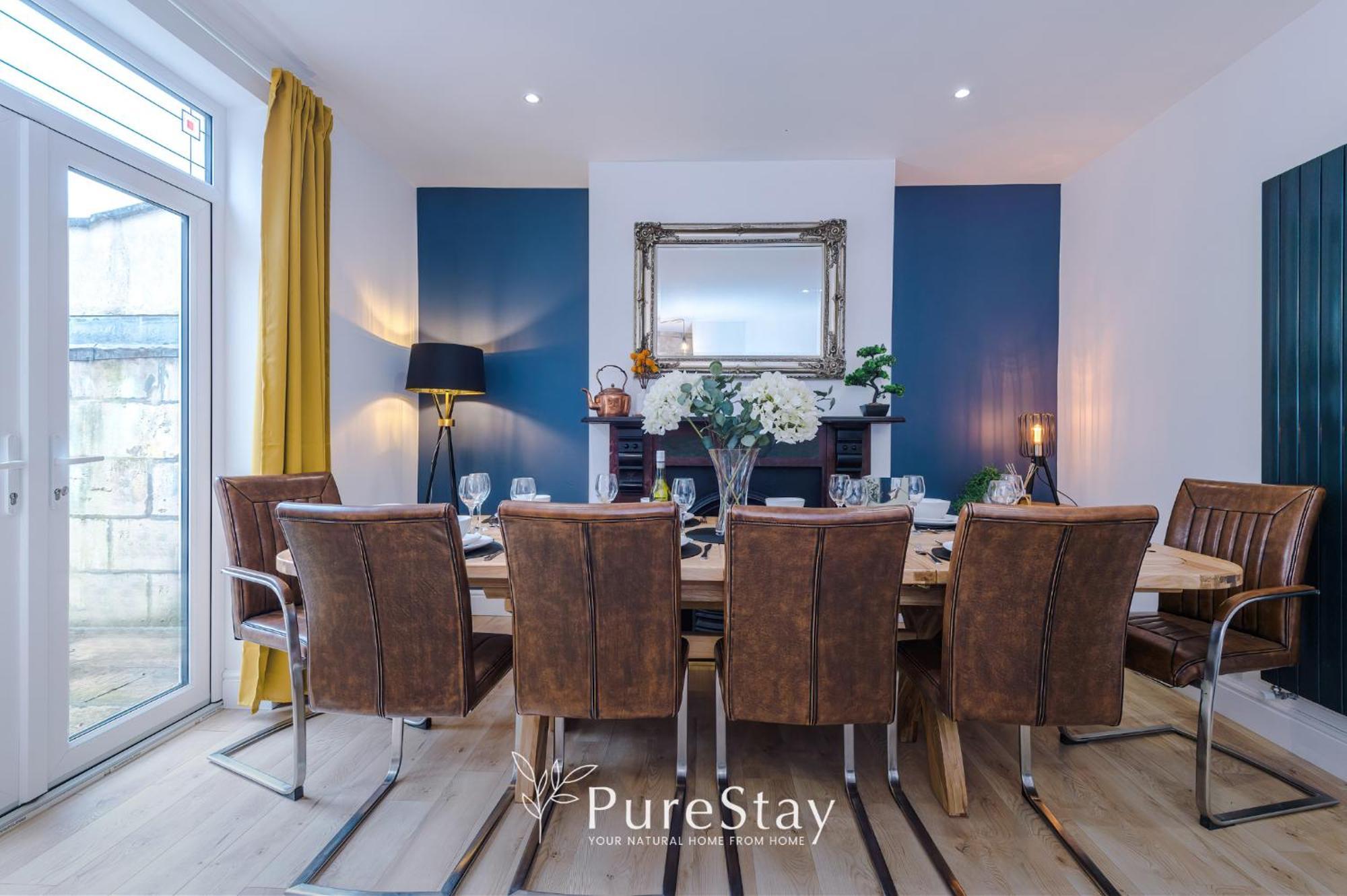 Incredible - Five Bedroom - 7 Actual Beds - 6 Bathroom House By Purestay - Central Bath With Parking ภายนอก รูปภาพ